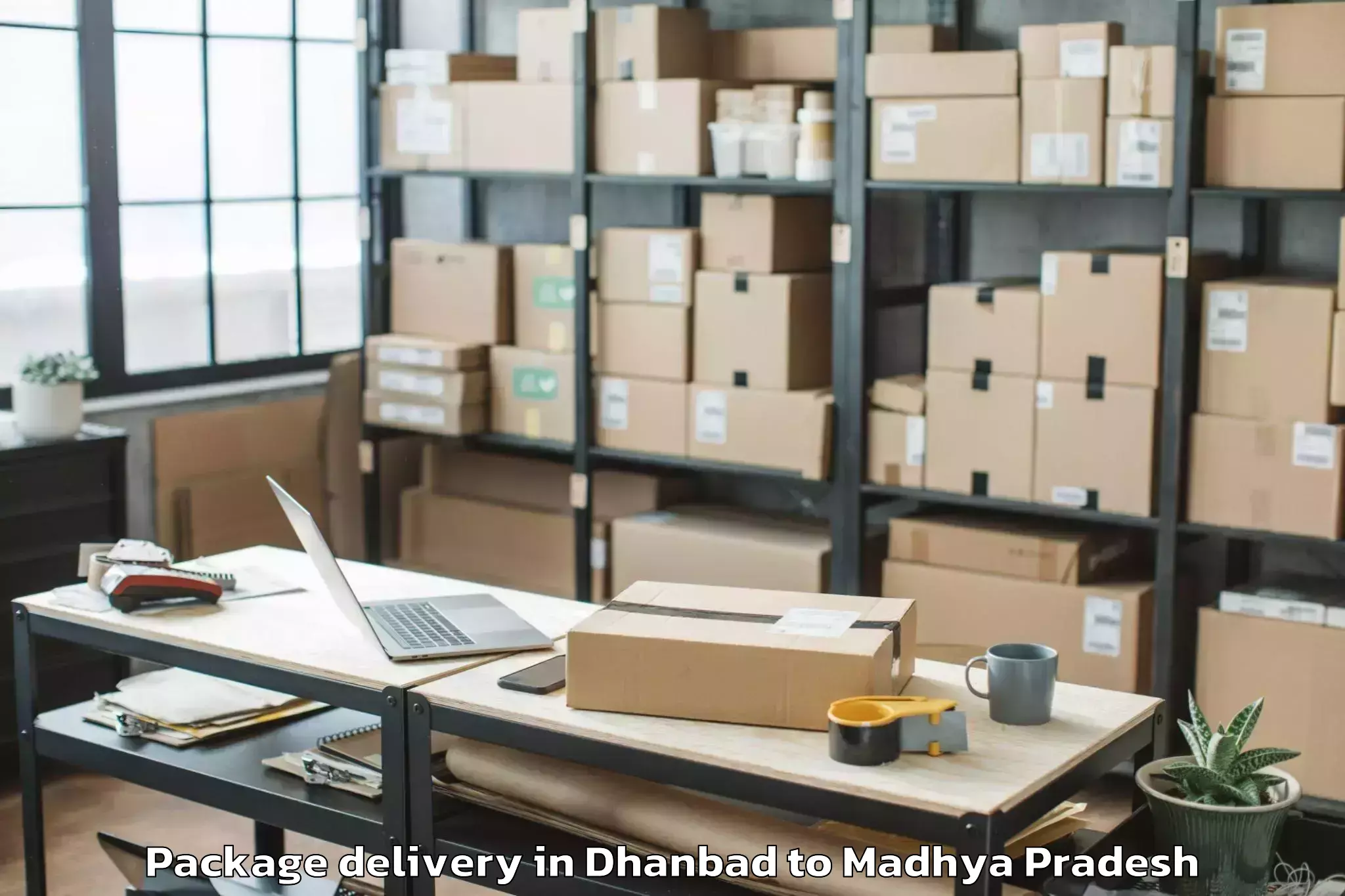 Dhanbad to Dabra Pichhore Package Delivery Booking